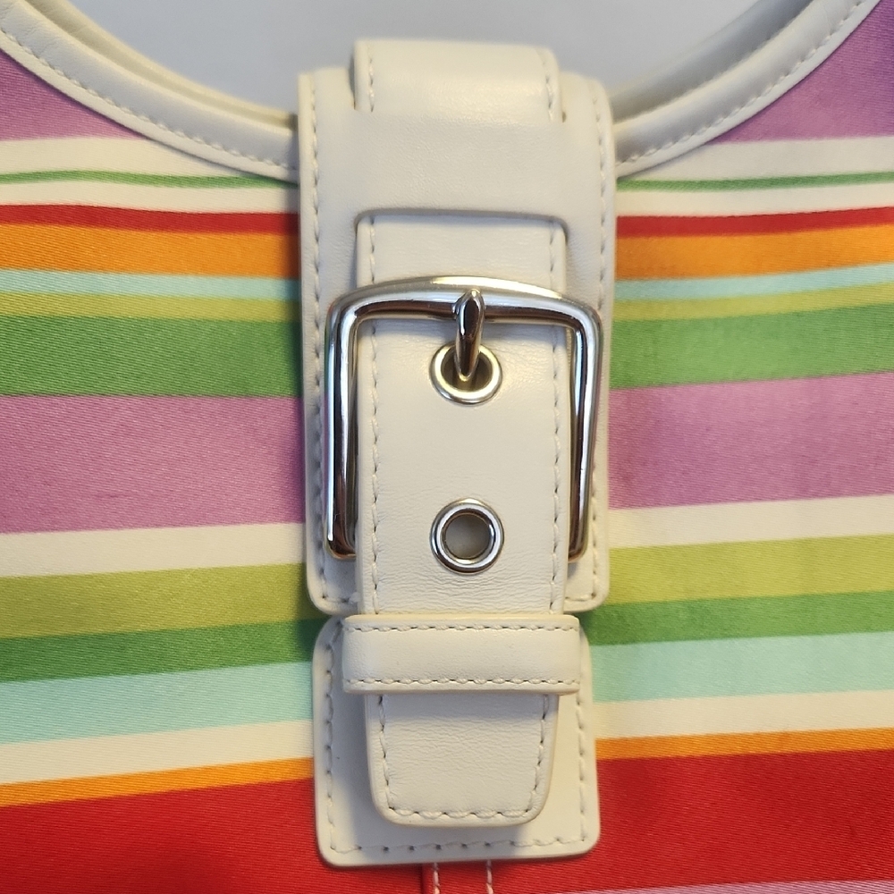 Coach Multicolor Striped Hobo Shoulder Bag - Picture 5 of 14